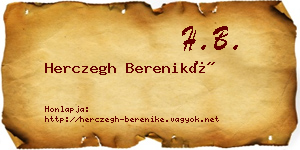 Herczegh Bereniké névjegykártya